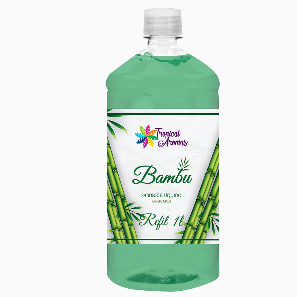 Refil Sabonete Líquido Hidratante Bambu 1L Tropical Aromas