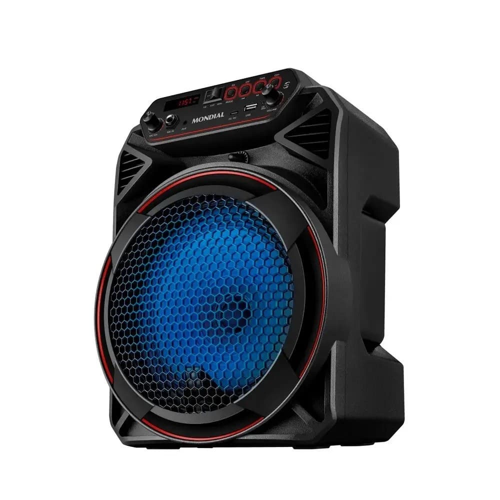 Caixa de Som Mondial CM-150 Connect Party Plus Amplificada Bluetooth Preto Bivolt 110V/220V