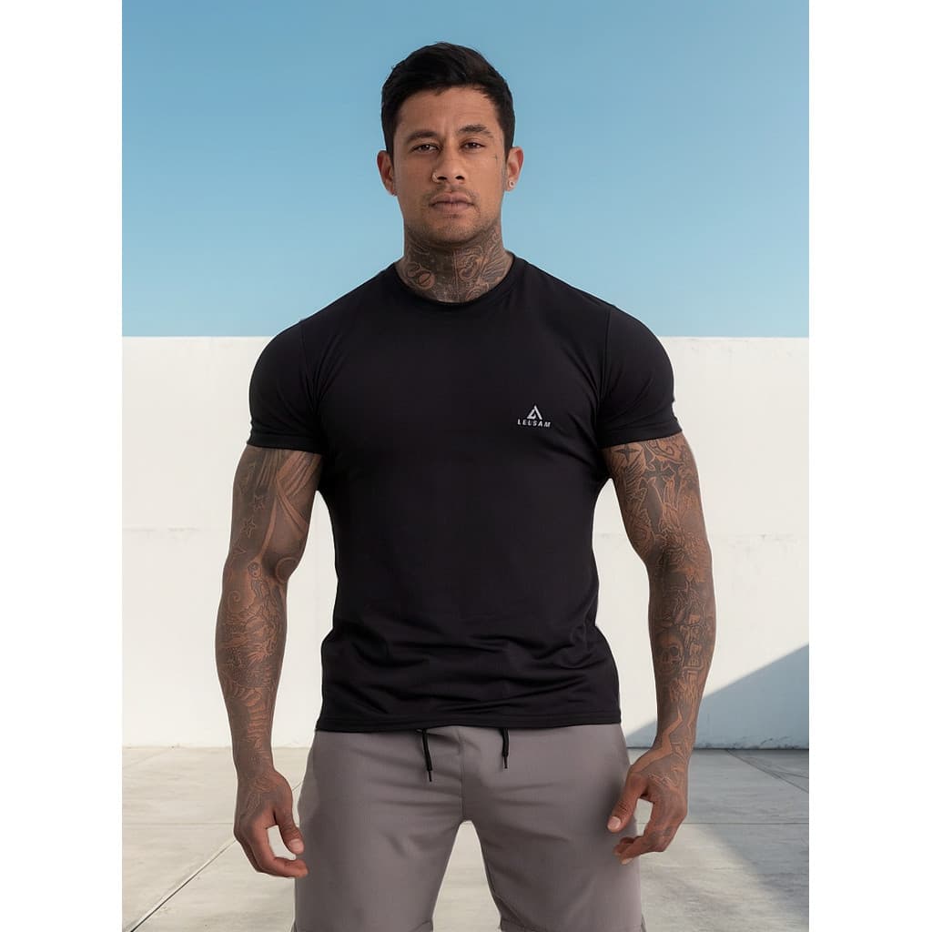 Camiseta Térmica Masculina Slim Manga Curta Proteção Uv
