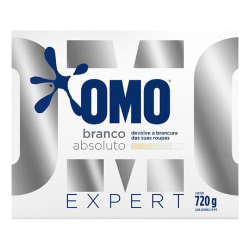 Lava-roupas Pó Roupas Brancas Omo Expert Caixa 720g