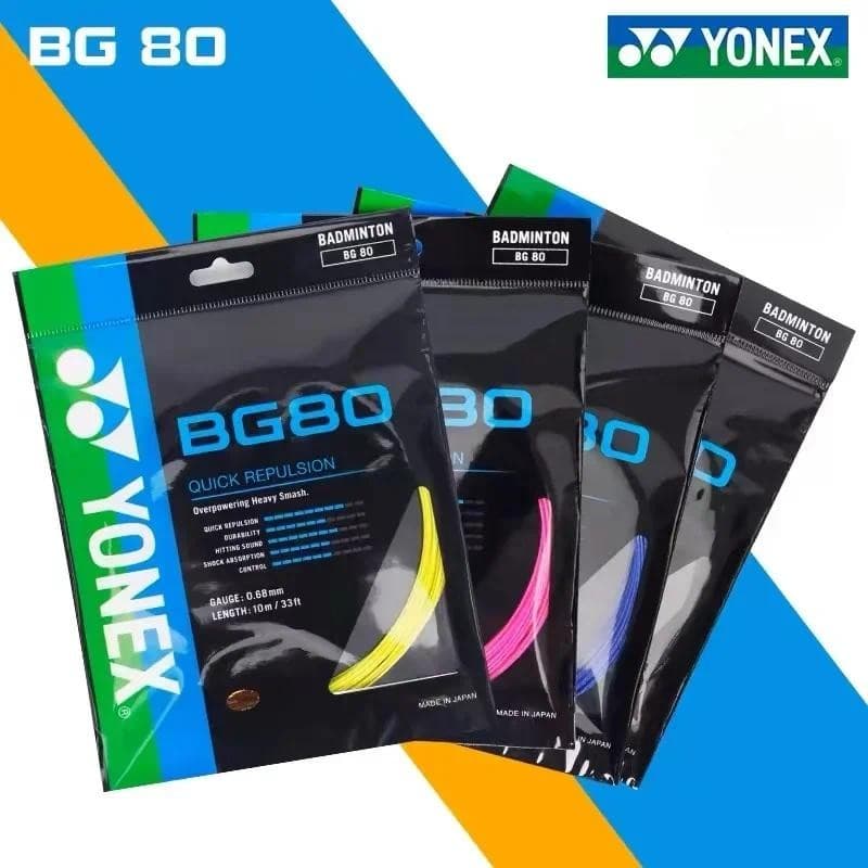 YONEX Nova Corda De Raquete De Badminton YY BG80 Alta Qualidade Elástica E Durável Rede