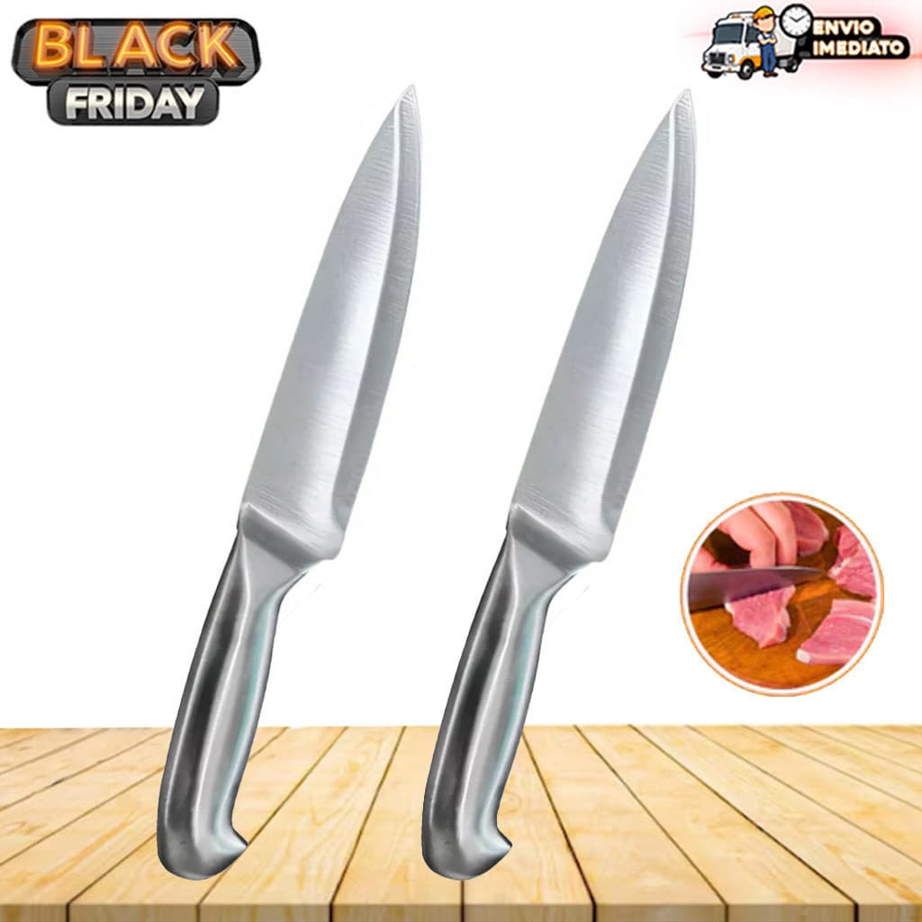 Faca Inox Peixeira Profissional 7 Polegadas Lâmina Corte de Precisão Churrasco Açougue e Carnes aproveite