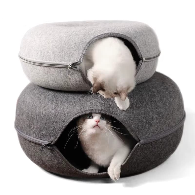 Cama Túnel Gato Interativa Tamanho G Donut Pet