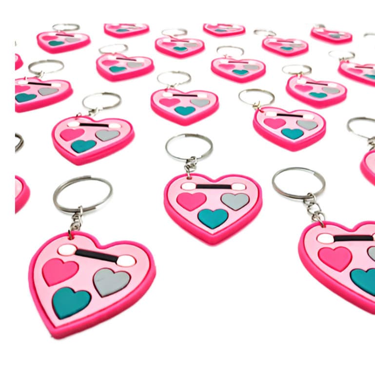 Lembrancinha Maquiagem Chaveiro Paleta Cores 10un Chaveiro Tema Aniversário Festa Menina Barbie