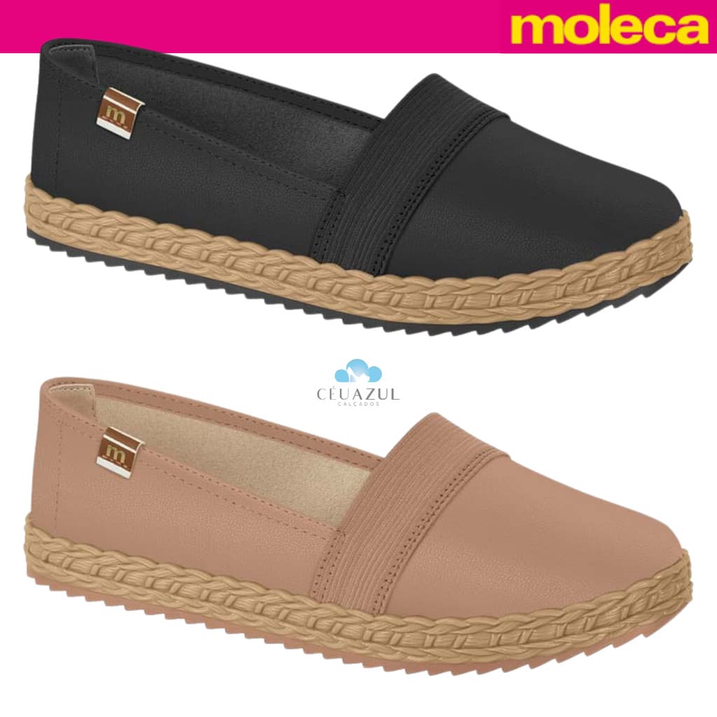Sapatilha Moleca Feminino Leve Sola Confortável