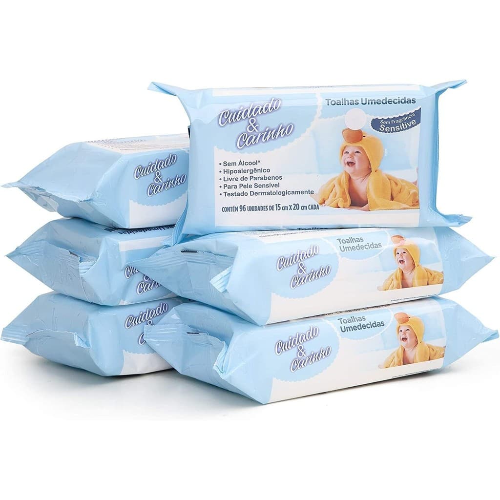 Lenço Umedecido Cuidado e Carinho 576UN