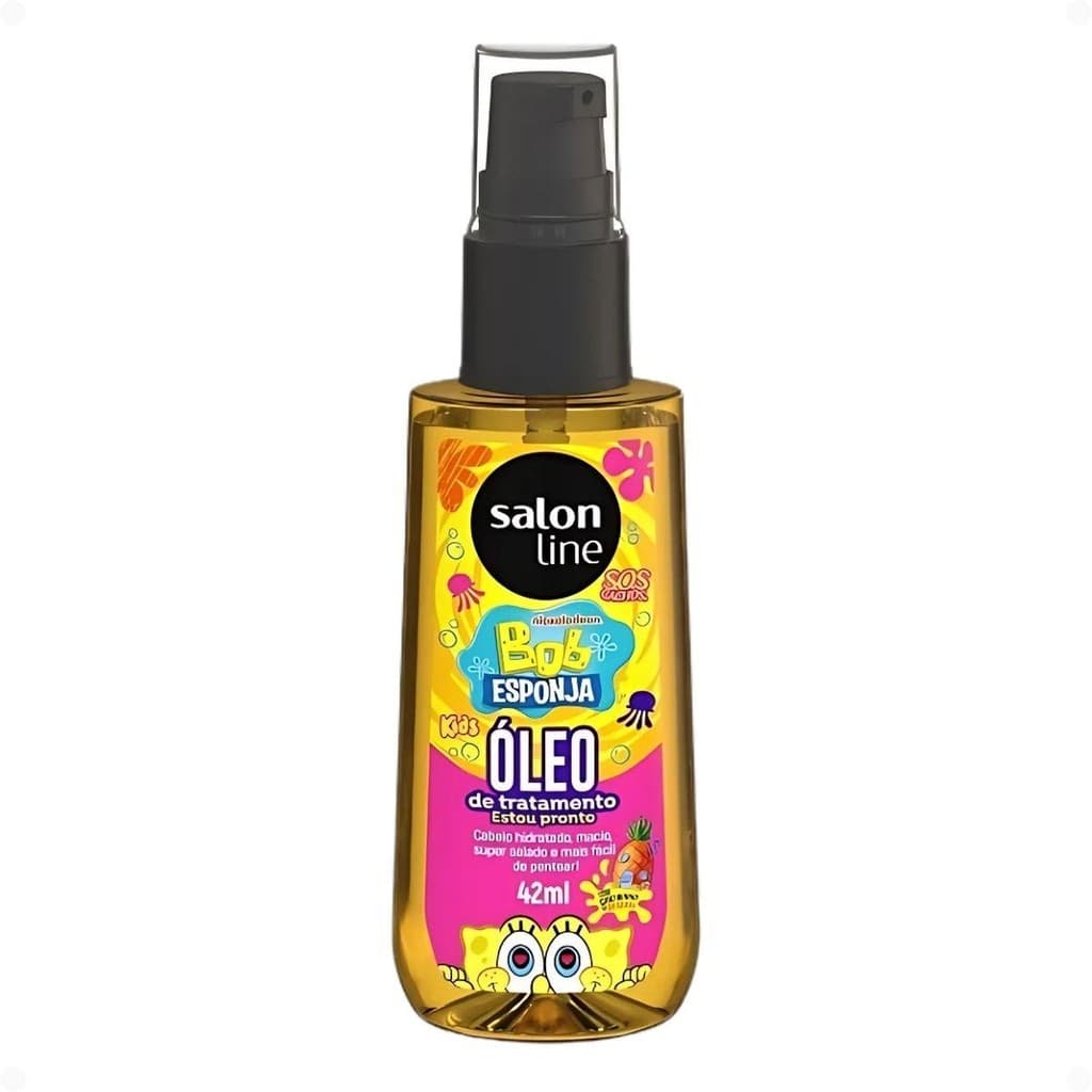 Óleo De Tratamento Capilar Salon Line Kids Bob Esponja Sos Cachos 42ml