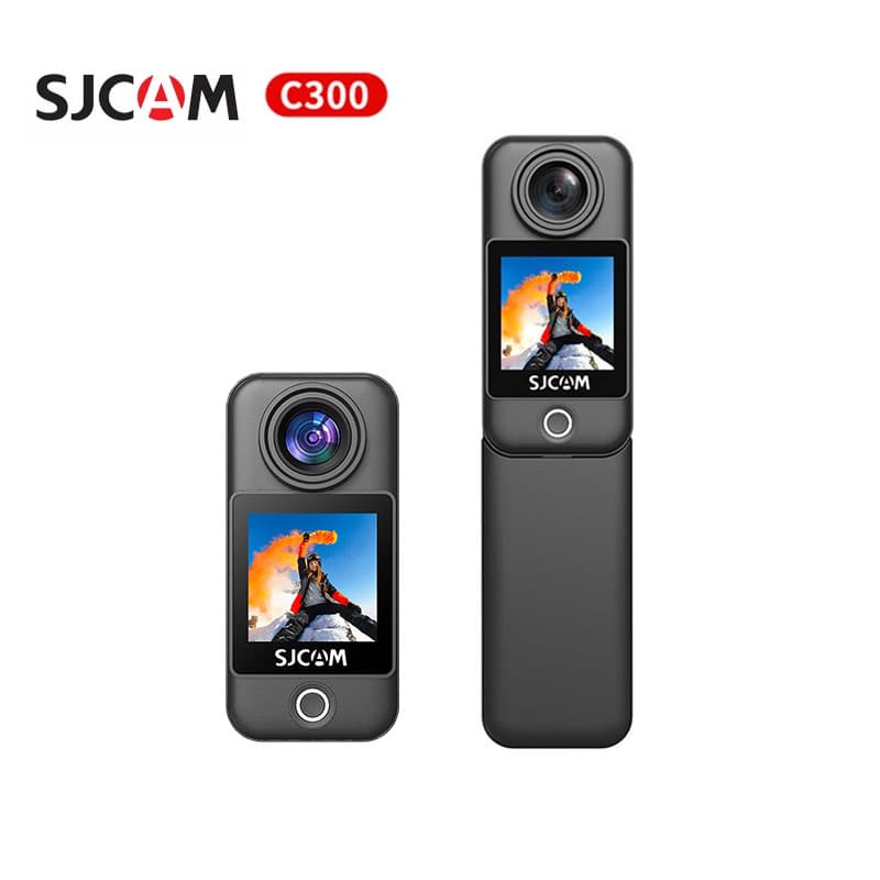 Câmera de Ação de Bolso SJCAM C300 à Prova D'água até 30 m, Zoom Digital de 8x, 2.4G, 5G, Wi-Fi