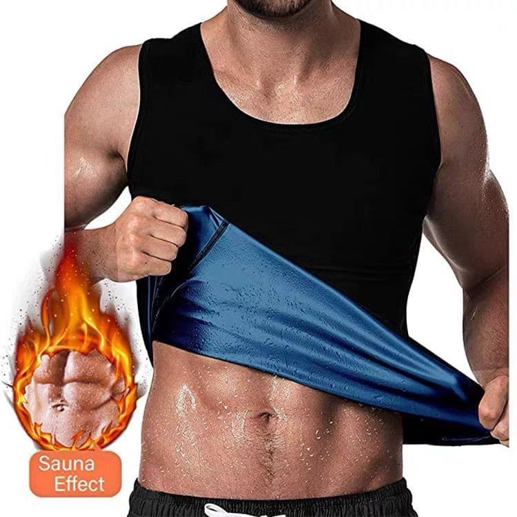 Camisa Regata Masculina Termica Cinta Compressão Abdominal  Sauna Modeladora Redutora Medidas