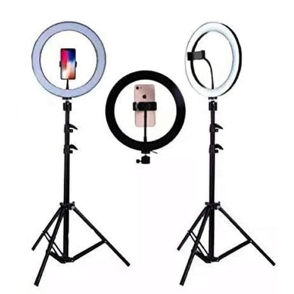 Ring Light Iluminador Anel Luz 30cm 12 Polegadas Tripé 2,1m SU
