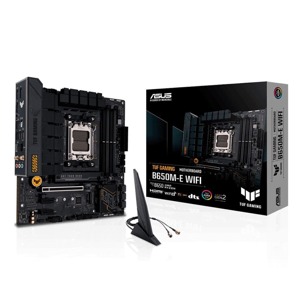 Placa Mãe Asus TUF Gaming B650M-E WIFI, Chipset B650, AMD AM5, mATX, DDR5, 90MB1FV0-M0EAY0