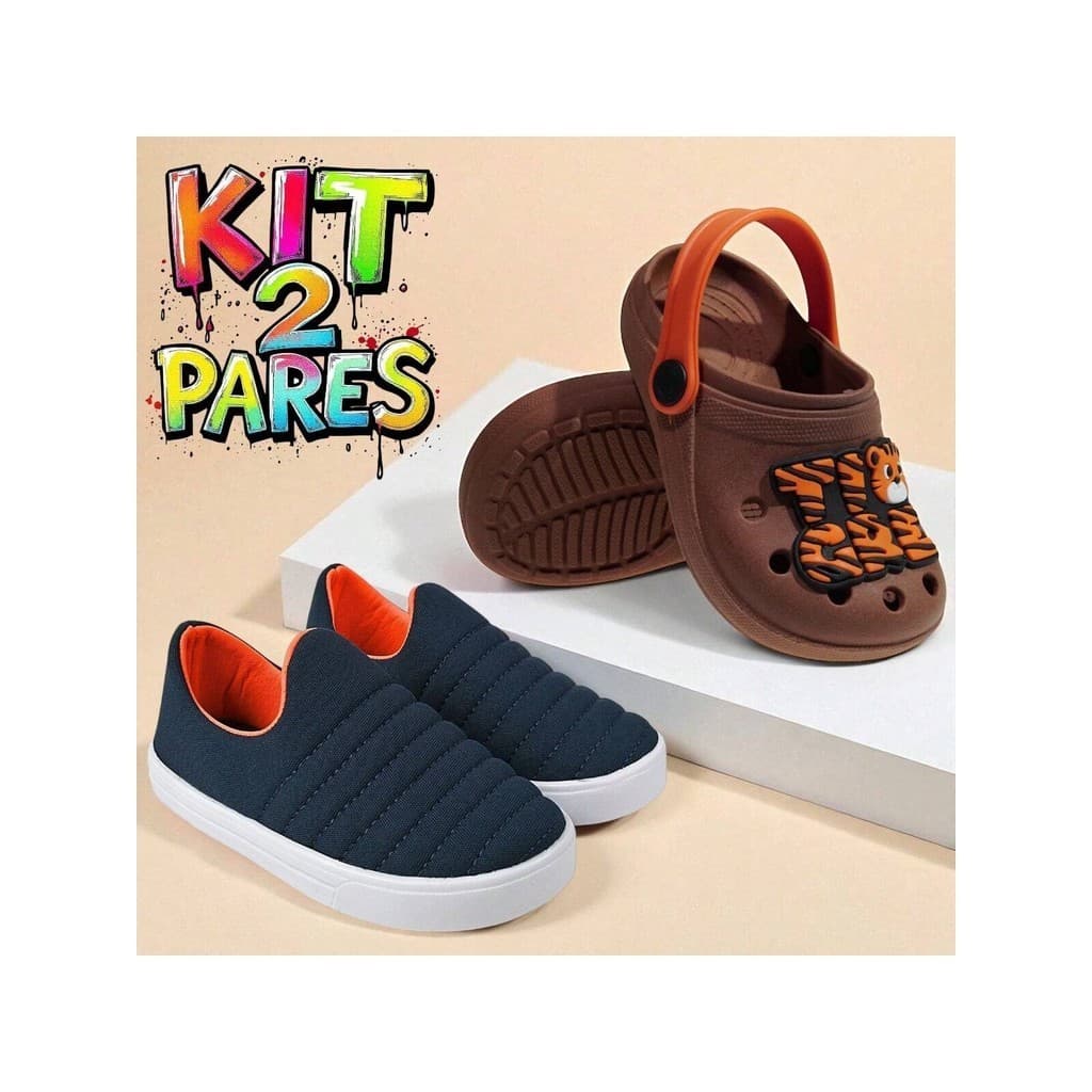 KIT 2 PARES PRETO VERDE