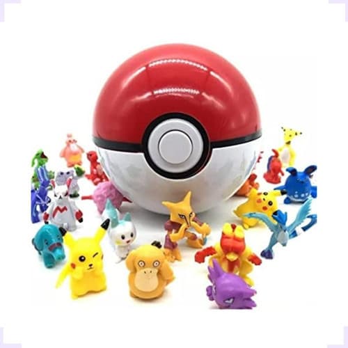 Pokebola Colecionadora  10 Bonecos Pokémon Sortidos Brinquedo Criança