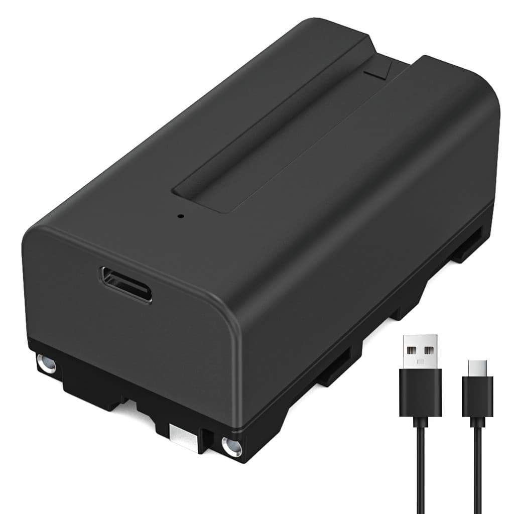 Bateria Mamen NP-F550 USB-C para Filmadoras Sony e Iluminadores