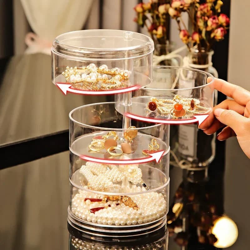 Organizador de Joias e Bijuterias com 5 Gavetas - Ideal para Anéis, Brincos e Pulseiras