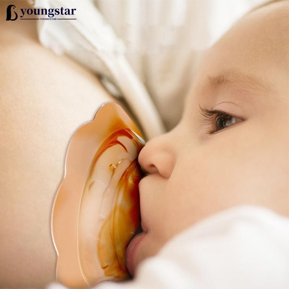 YST 1Pc Protetor De Mamilo De Silicone Com Caixa Amamentação Anti-Mordida Almofadas De Enfermagem De Poeira Transbordame