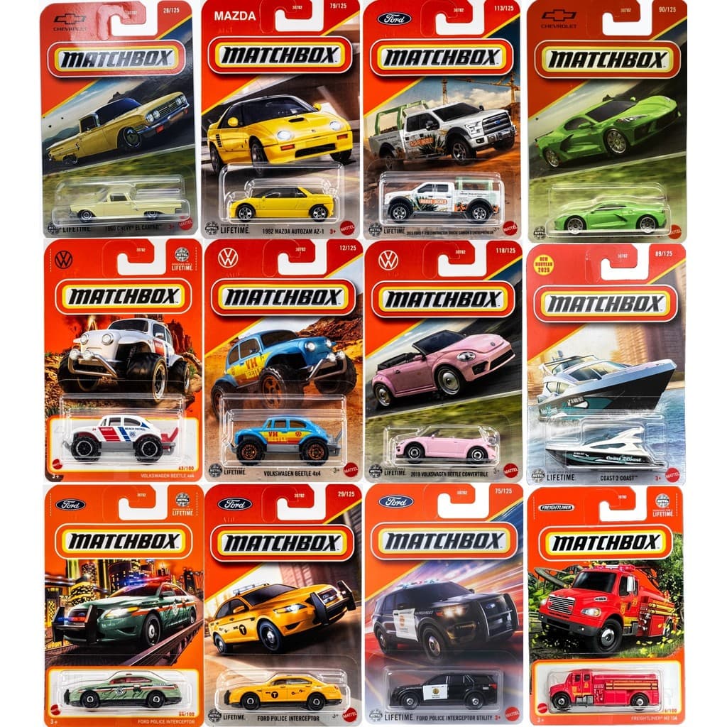 Matchbox 1:64 Miniatura Variado Carrinhos Diecast