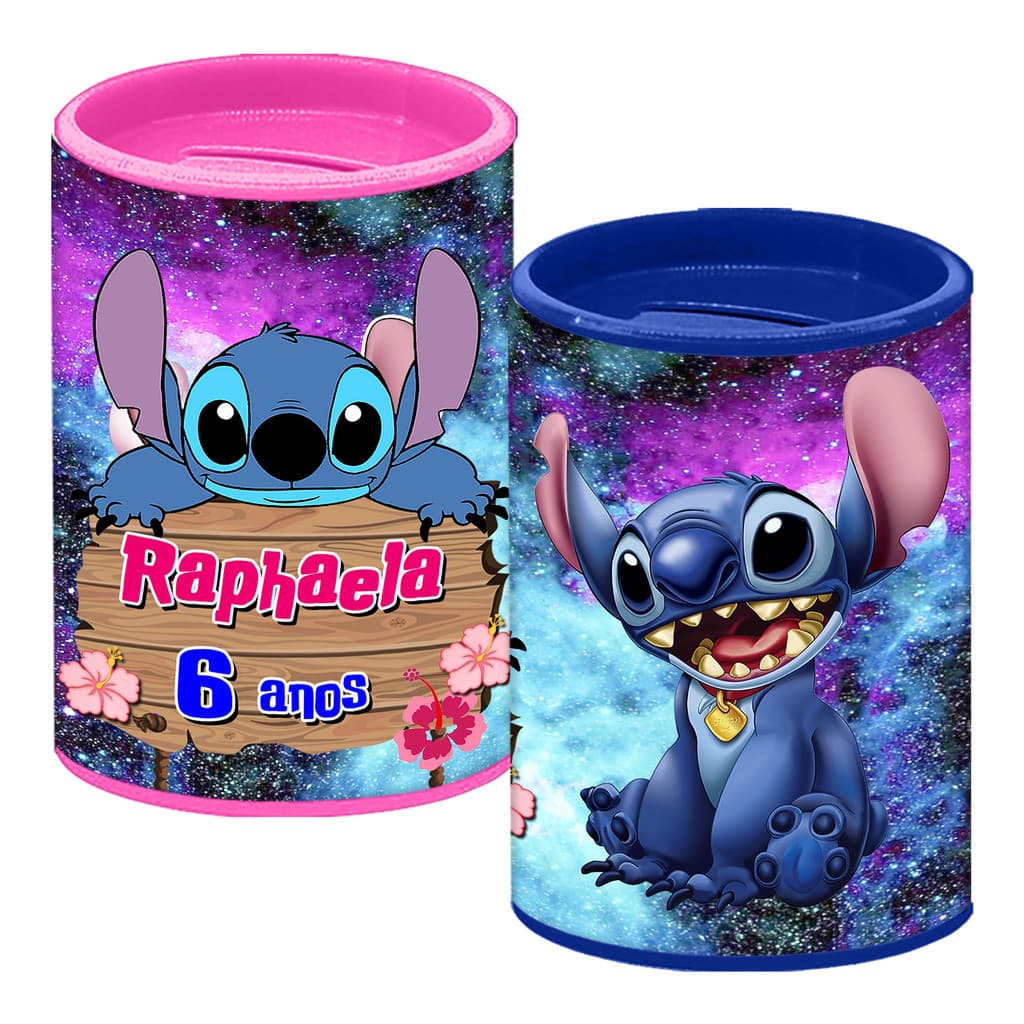 Cofrinho Stitch Personalizado Cofre Lembrancinha Stitch Stit Festa Aniversário Infantil