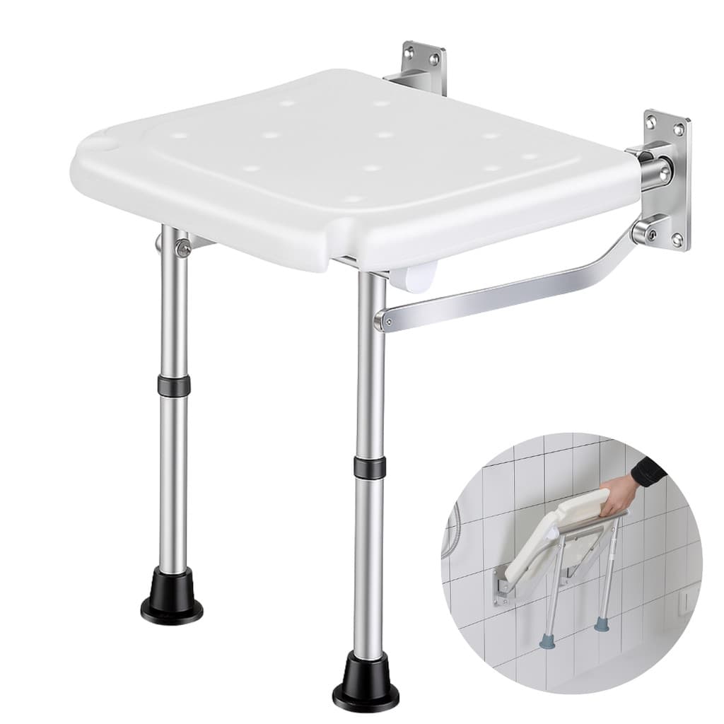Banco Articulado Para Banho Idosos Assento Dobrável Parede