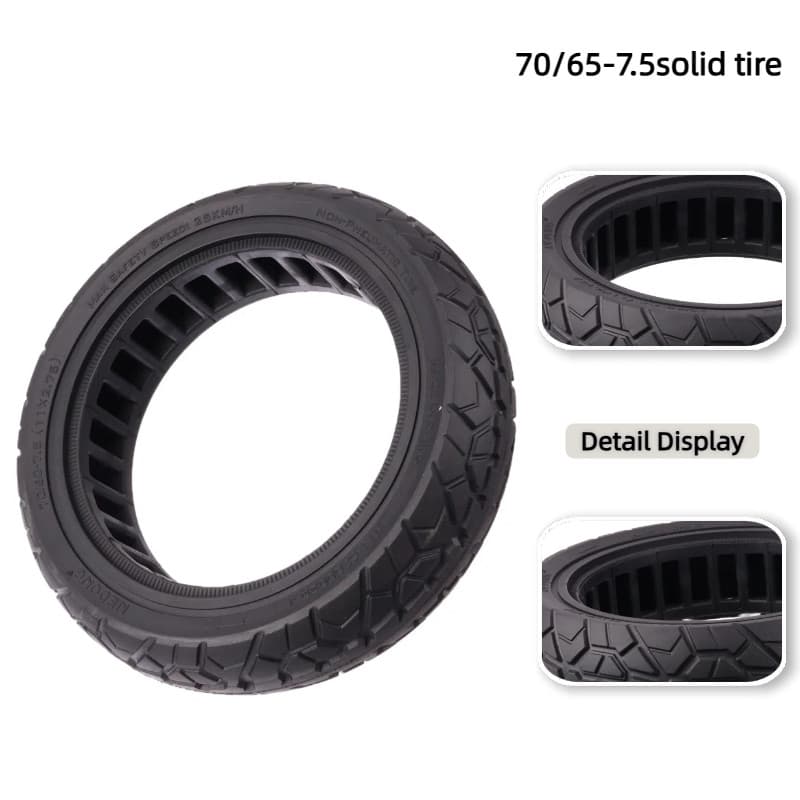 Pneu Off-road Para Scooter Elétrica , 70/65-7.5 , Borracha Resistente Ao Desgaste , Sólido Ninebot G3/ZT3 , Peças De Rep