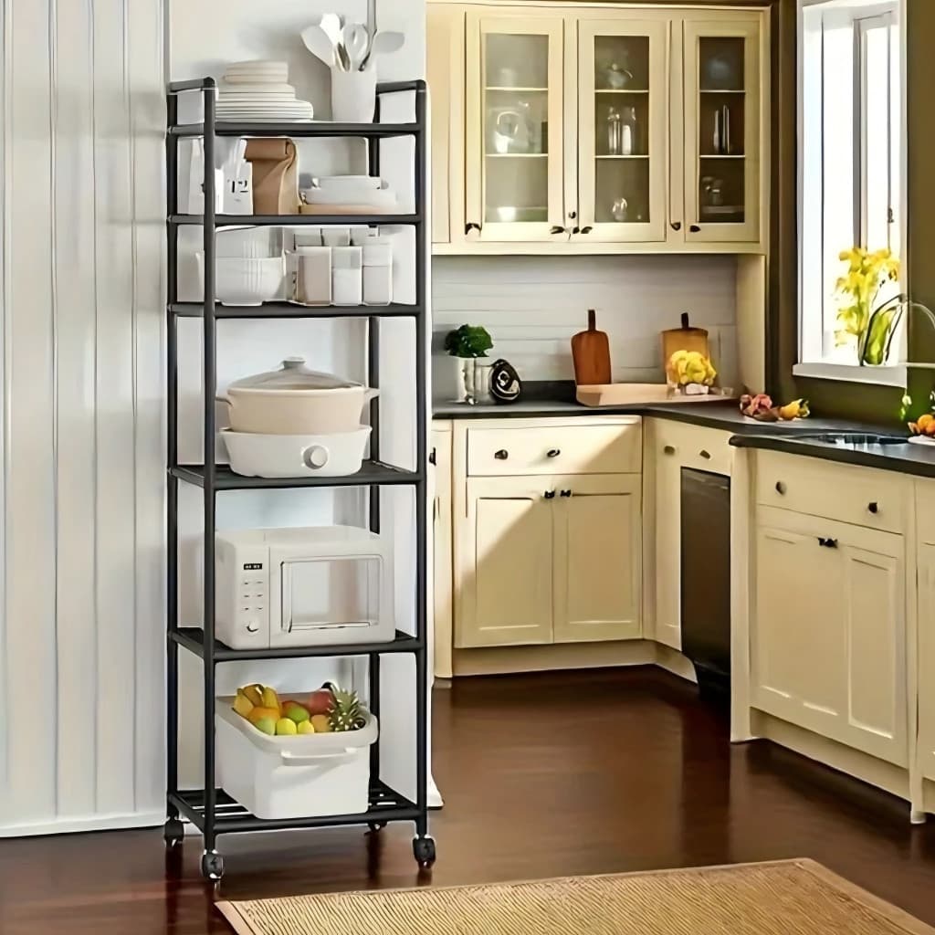 Estante Organizadora Móvel em Metal – Multiuso para Cozinha, Banheiro ou Sala, 3/4/5/6 Andares