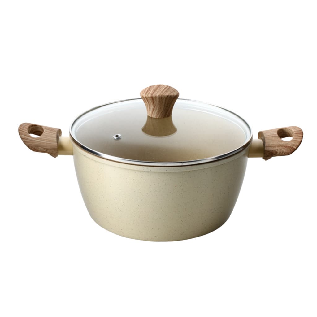 Panela Caçarola Com Tampa Revestimento Cerâmico Antiaderente Indução