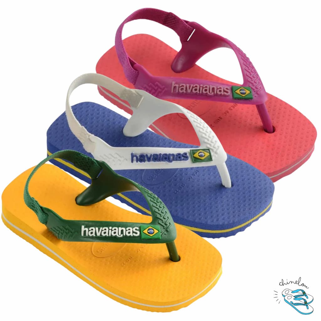 Sandalia Chinelo Havaianas Baby Brasil Logo Bandeirinha Papete Bebe Original