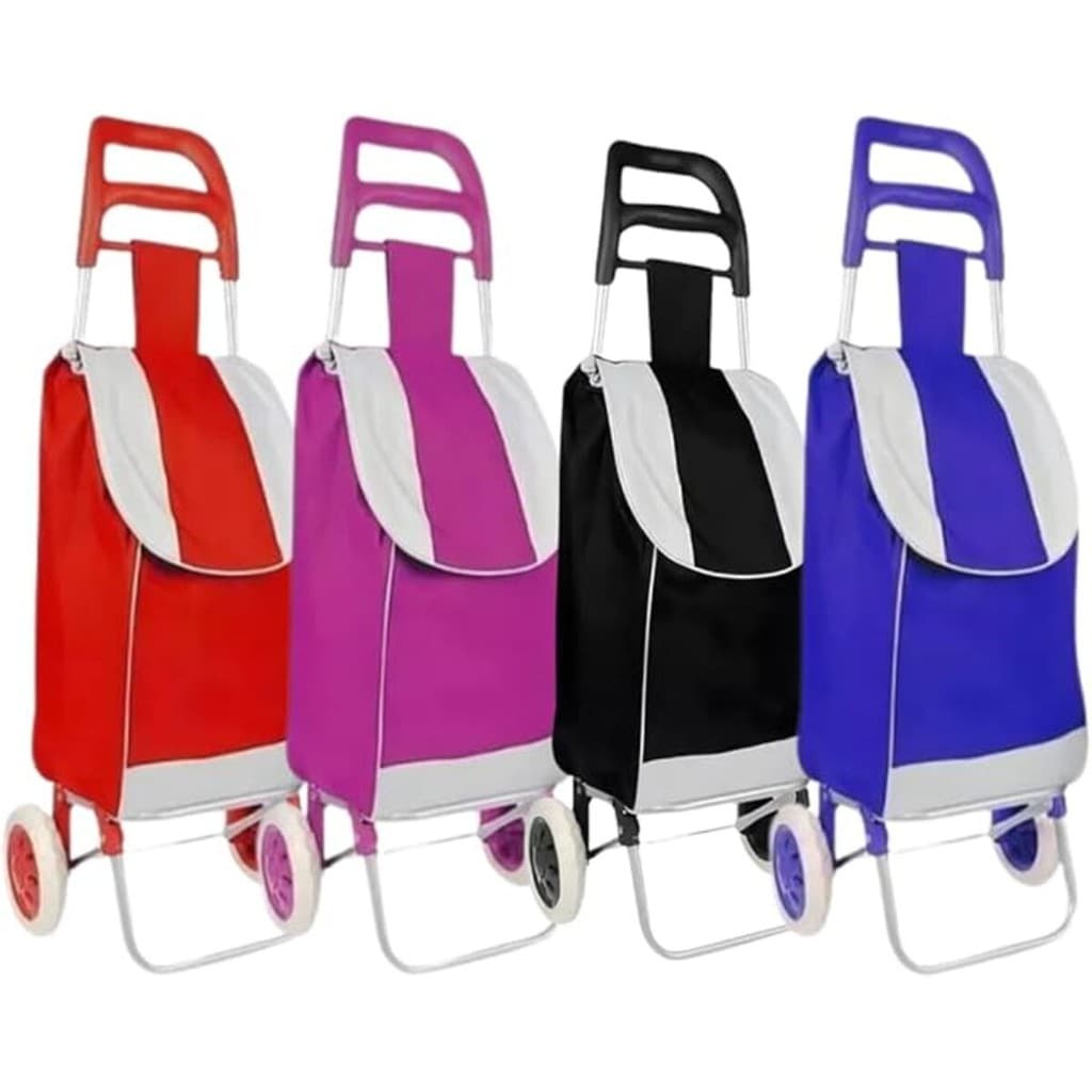 Carrinho De Compras Bag Dobrável C/ Rodas Suporta 30kg Cor sortido
