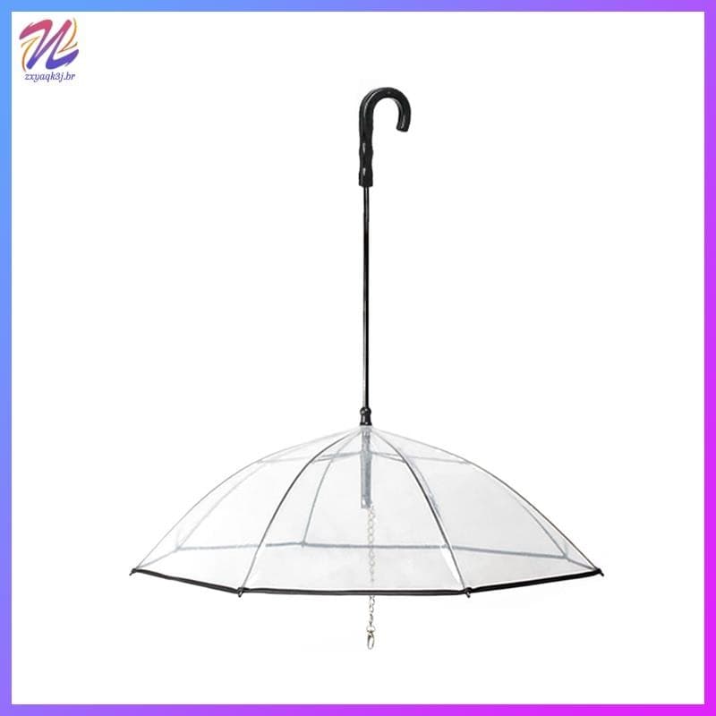 Guarda-Chuva Transparente Para Cães Pequenos , Mantenha Seu Cachorro Seco Ao Caminhar Na , Montável E Ajustável