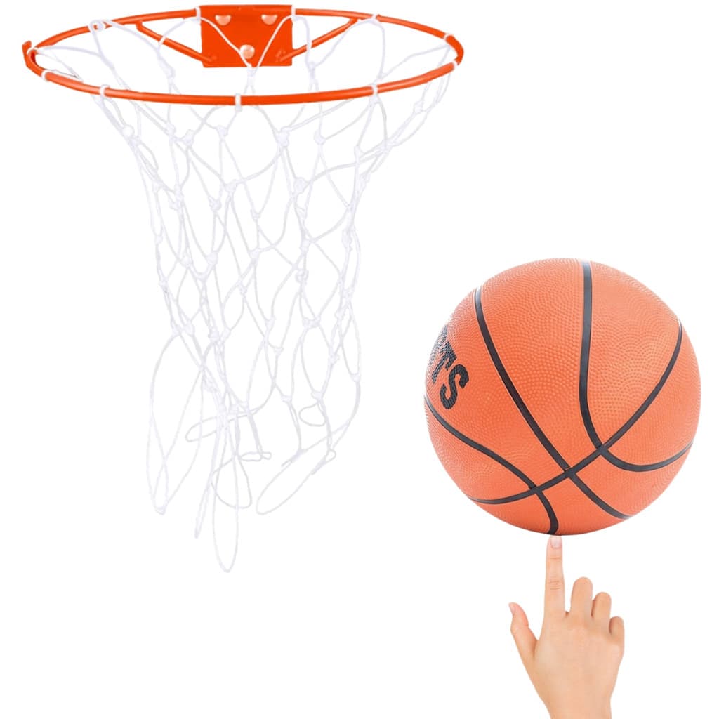 Aro Cesta Basquete Reforçado Infantil Rede e Bola Oficial