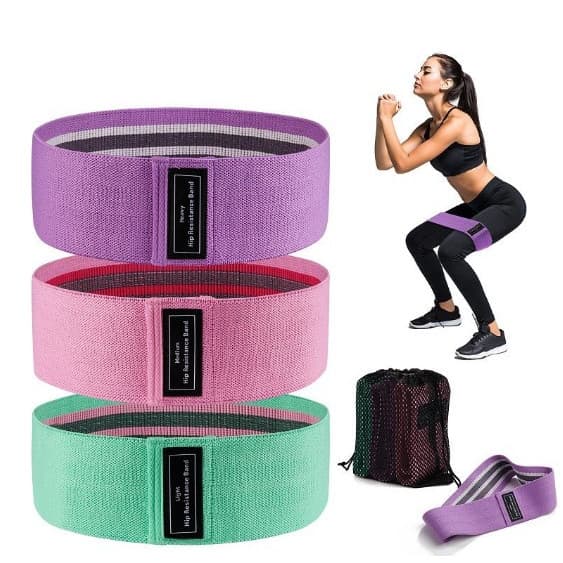 Kit 3 Hip Mini Band Elastico Academia Treino Funcional Fit