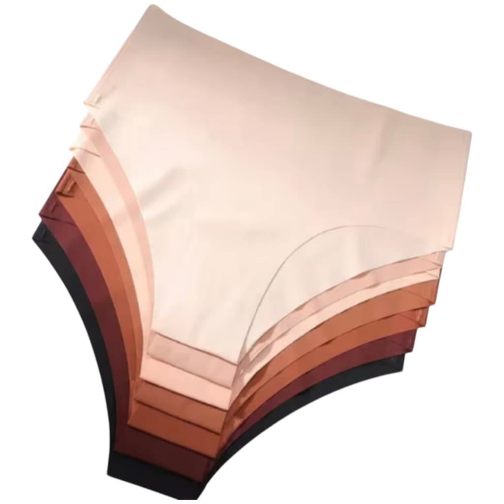 Kit Calcinha Cintura Alta Cos Alto Confortável Sem Costura