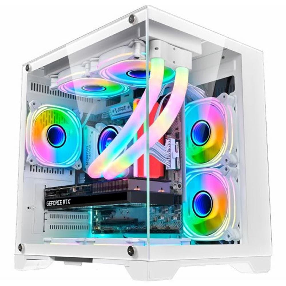 PC Gamer Branco Intel Core i7, Placa de vídeo RTX 3050, Memoria 16GB DDR3, SSD 480GB