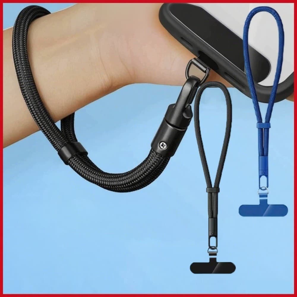 20cm Simples Trançado Corda Junta Corrente Do Telefone Móvel Anti-Perdido Ajustável Universal Cordão Acessórios