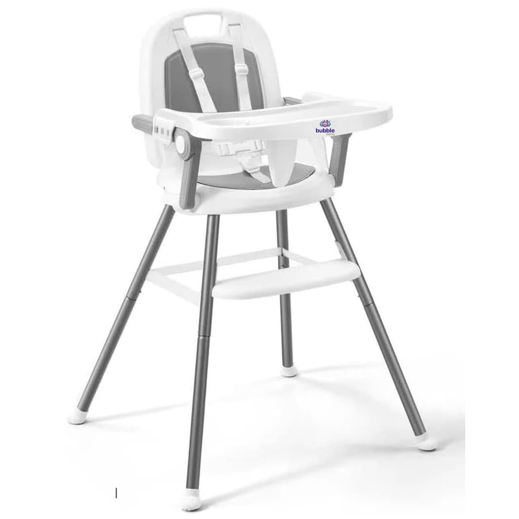 Cadeira de Alimentação Portátil Cherry 3 em 1 Cinza - Bubble Baby