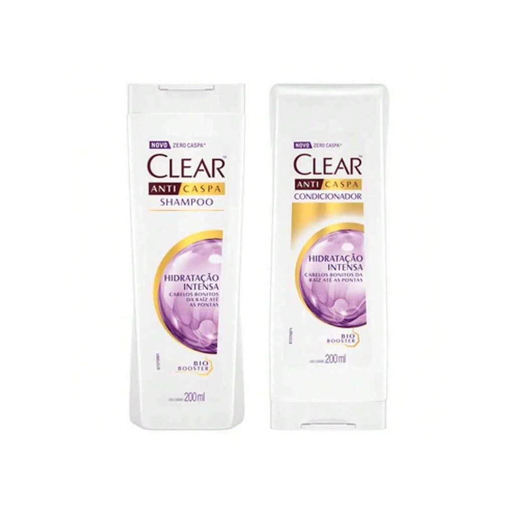 Kit Clear Feminino - Shampoo + Condicionador Hidratação Intensa Cabelo Macio e Brilhante