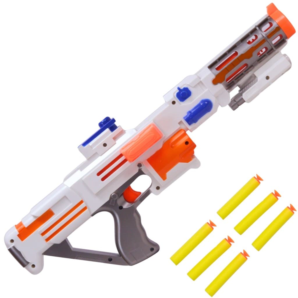 Lançador de Dardos Espuma Branca Infantil Espacial - Castela