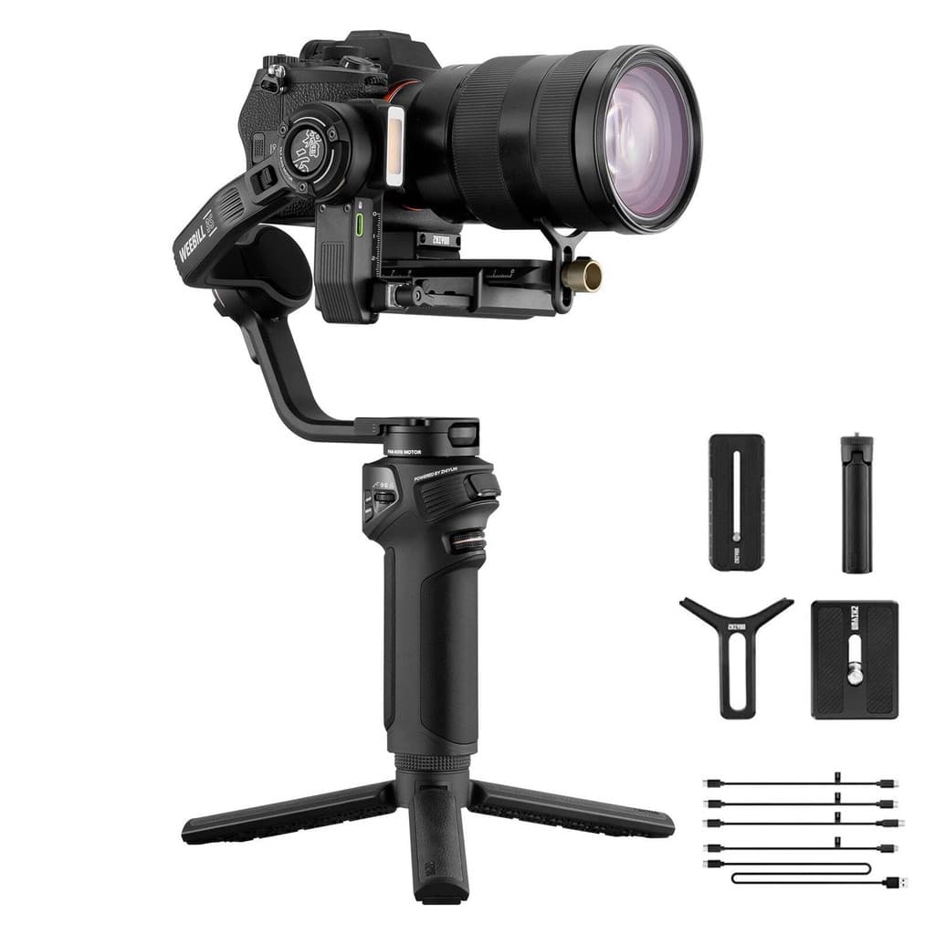 Estabilizador Gimbal Zhiyun Weebills 3s Com Luz De Preenchimento Integrada