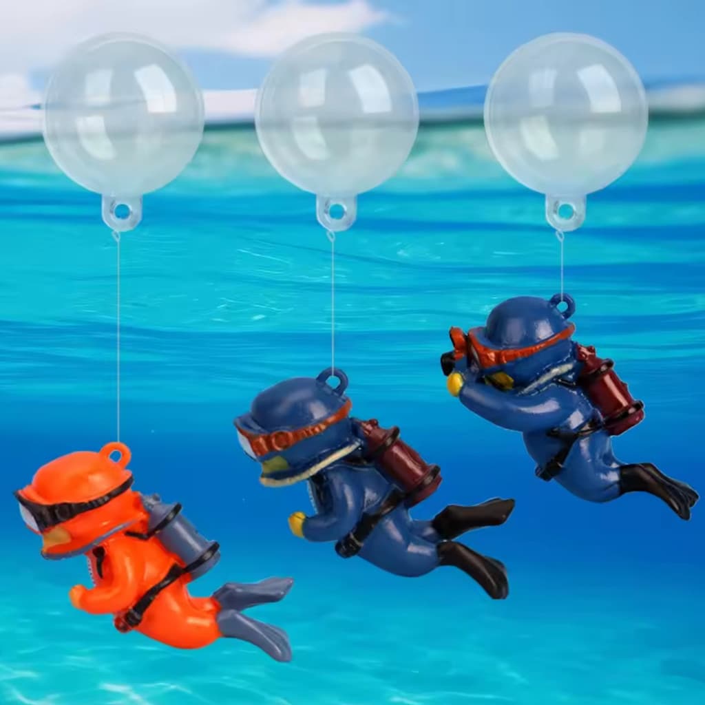 Enfeite Para Aquário Flutuantes Modelos Mergulhadores e Outros Variados Ornamento Para Aquários,