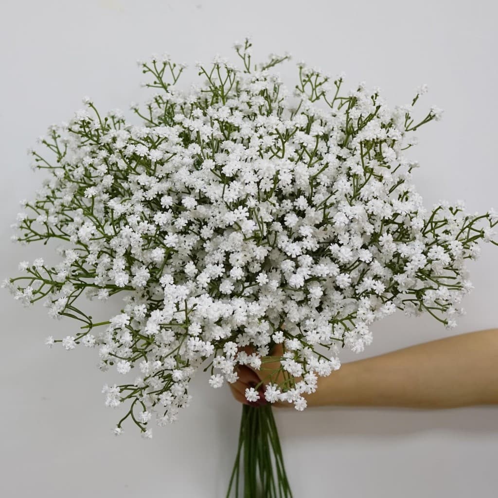 kit 5 Galho Gypsophila Artificial 62cm Branco - Decoração Casamentos e Festas