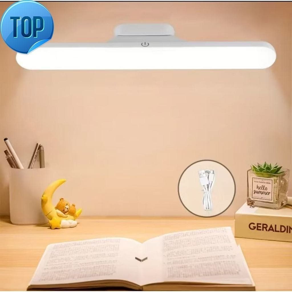 Bastão Luminária De Led Sobrepor Recarregável Sem Fio Com Suporte Magnético E Touch 3 cores com Controle Remoto