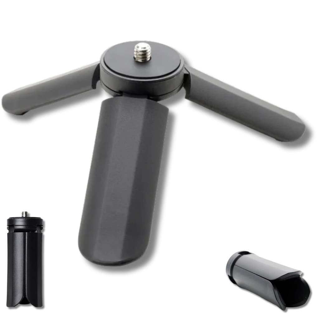 Mini Tripé Mesa p/ Ring Light Celular Camera Leds Estabilizador Gimbal Dji Osmo Zhiyun Smooth Q