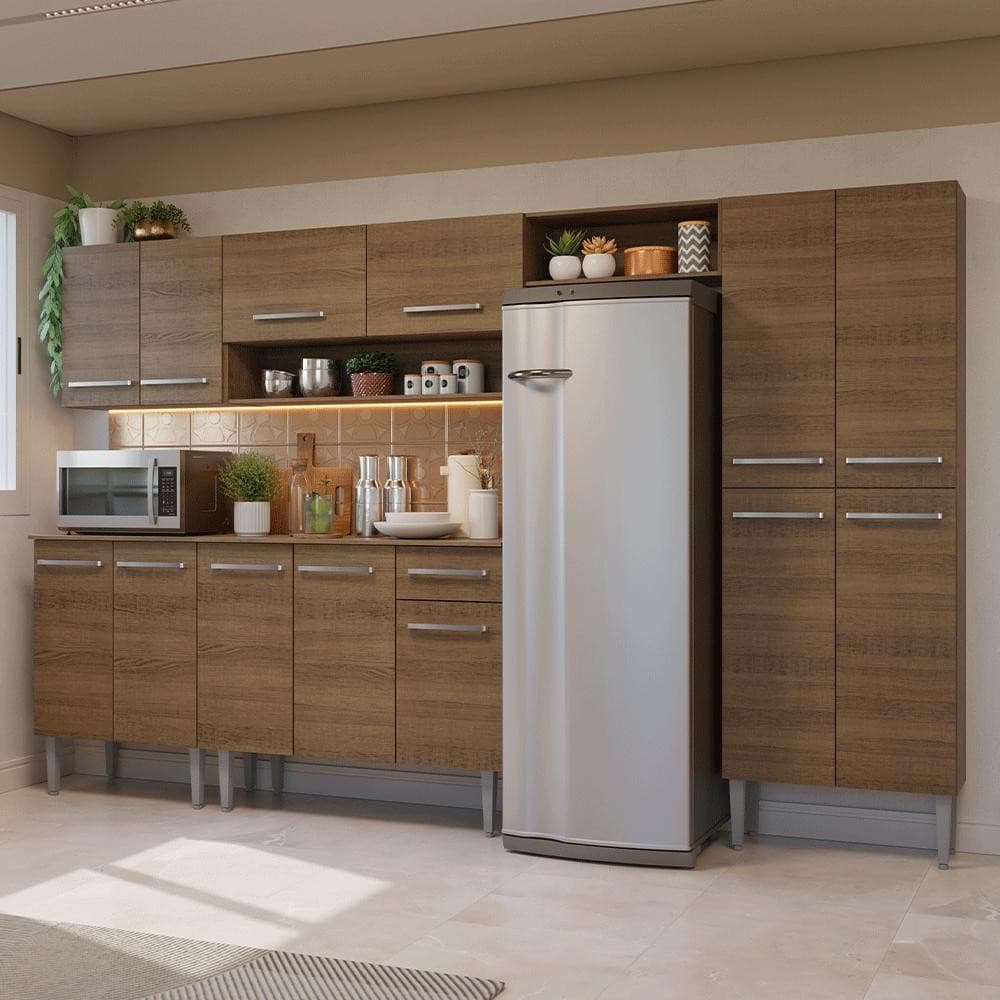 Armário de Cozinha Completa 293cm Emilly Madesa 011