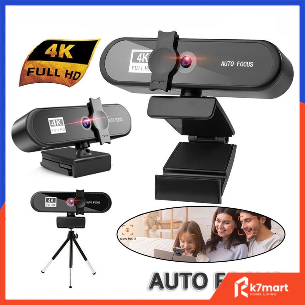 Câmera De Videoconferência Para Laptop Com Webcam 4k E Suporte