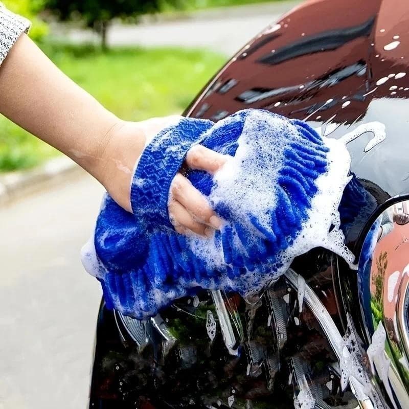 1Pcs Microfiber Car Washer Sponge Cleaning Car Care Detailing Brushes Washing Towel Auto Gloves Styling Accessories***--