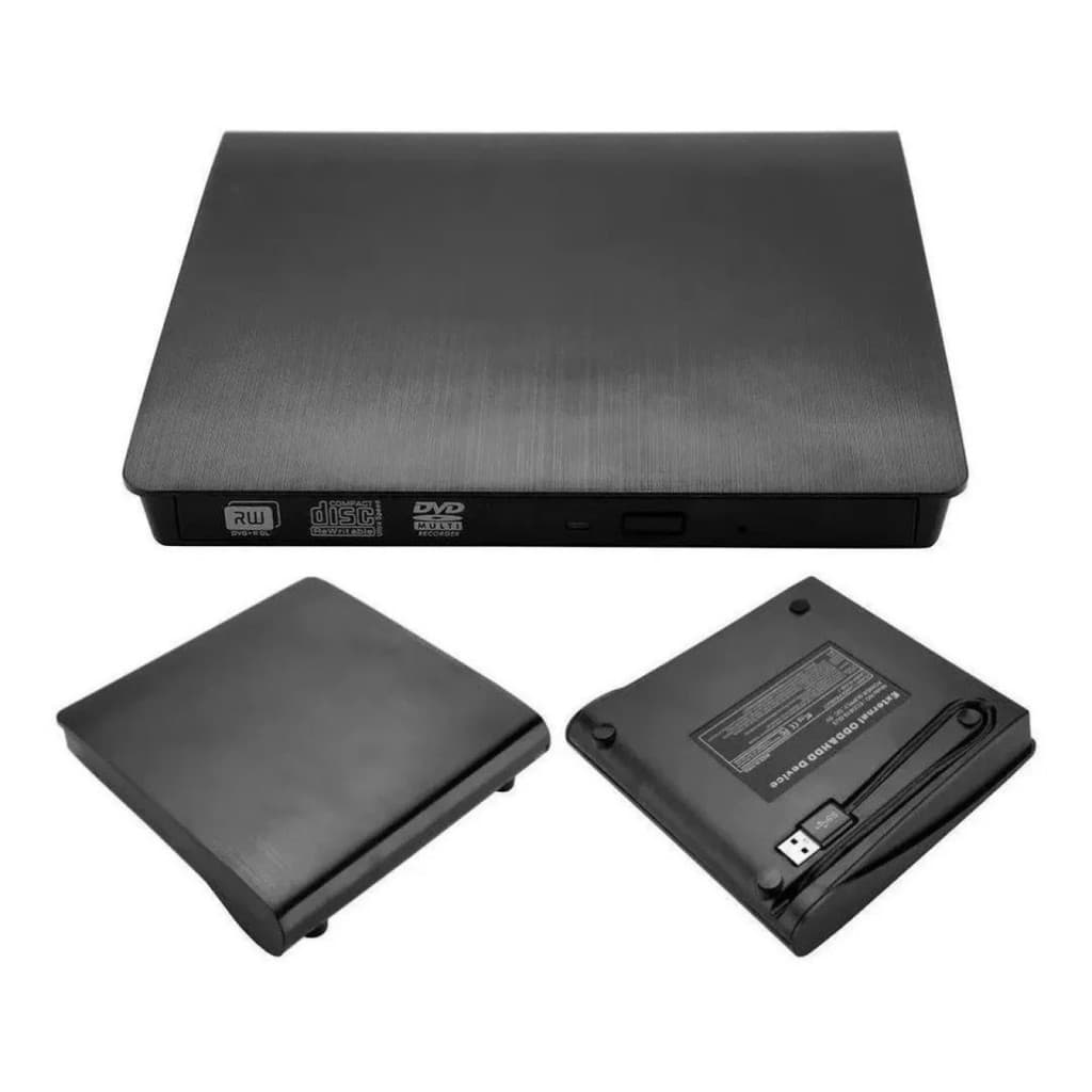Gravador De Dvd Leitor Cdrom Externo Usb 3.0 Portátil