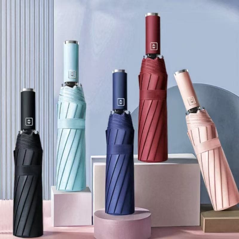 Guarda-Chuva Automático Reforçado  – Sombrinha, Resistente e Proteção Solar Blackout