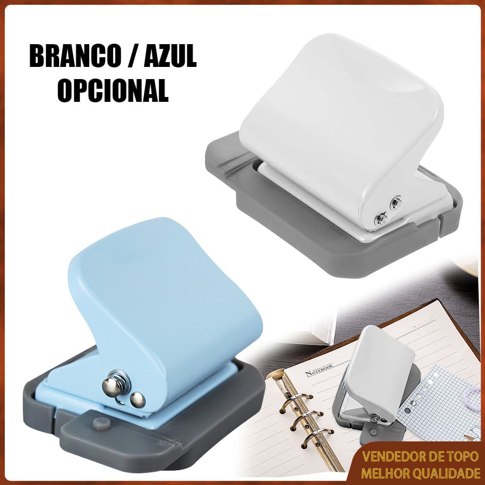 Perfurador portátil de 6 furos adequado para papel de folhas soltas A4 A5 B5