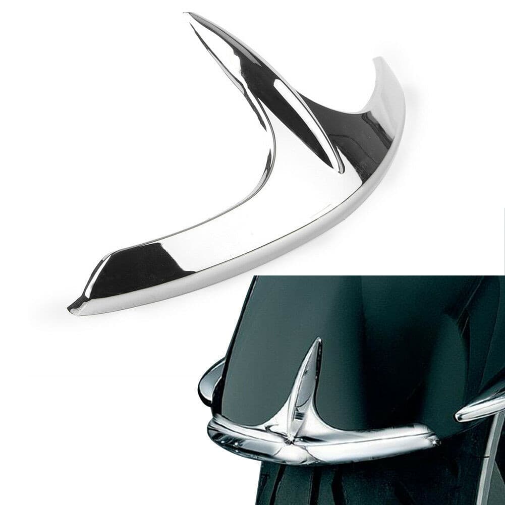 Motocicleta ABS Chrome Frente Fender Guarnição Paralama Ponta Acento Para Honda Goldwing GL1800 2001-2011