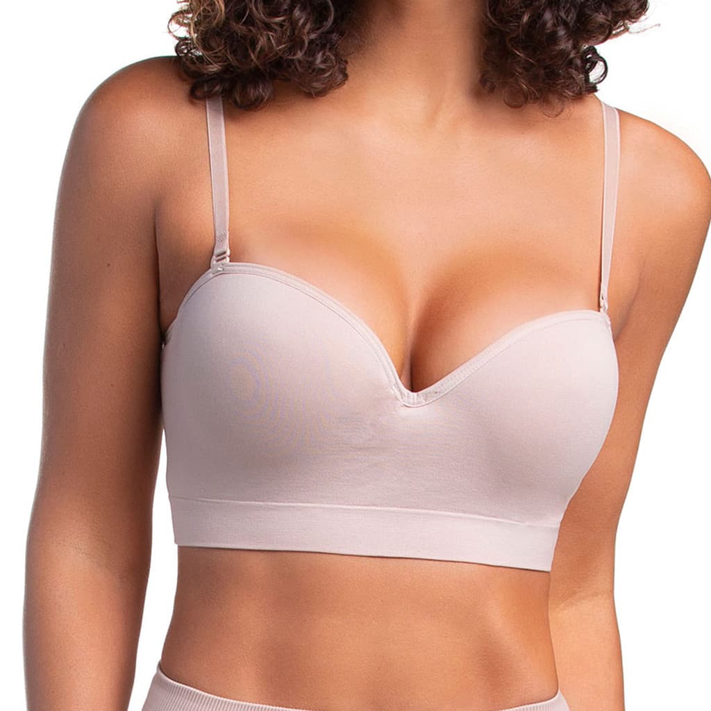 Sutiã Bustiê Trifil Sem Costura Com Bojo Alça Removível Confortável Original